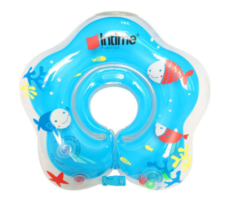 Joaca de Vara & Apa - Colac gonflabil pentru gât bebeluși pentru băiță și înot în siguranță ( Albastru )