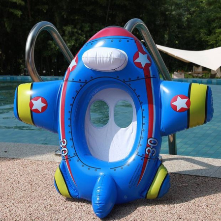 Colac tip barcuță gonflabilă - model avion cu spătar [2]