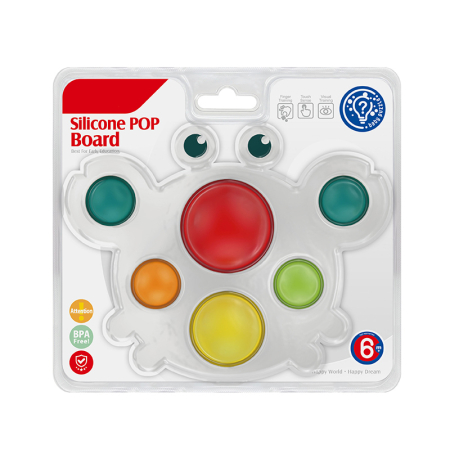 1–2 ani - Crab senzorial Pop It pentru motricitate bebe