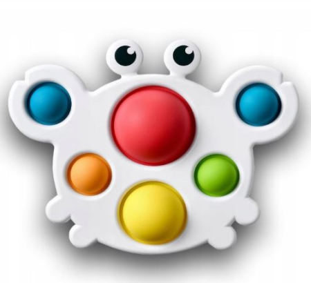 Crab senzorial Pop It pentru motricitate bebe [3]