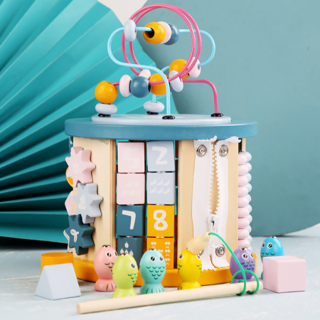Cub educativ lemn 11 in 1 – activitati Montessori [1]