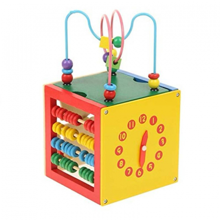 Jucarii educative - Cub educativ Montessori 5 in 1 activitati copii 1-3 ani