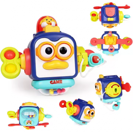 Jucarii educative - Cub multifunctional Montessori Activitati Senzoriale