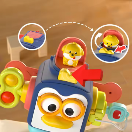 Cub multifunctional Montessori Activitati Senzoriale [3]