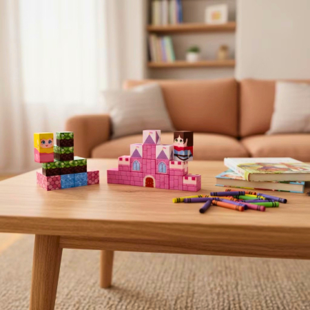Blocuri Magnetice 38 Piese Stil Pixel Prințese, STEM 3+ | ZukiToys [1]