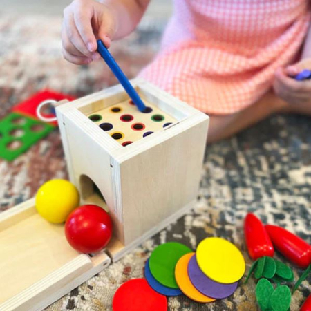 Cutie Montessori 4 în 1 pentru coordonare si motricitate [4]