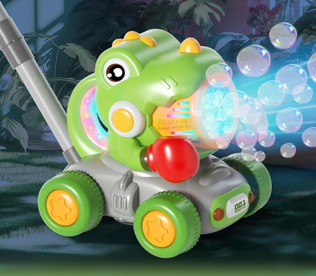 Jucărie dinozaur cu generator de bule și efecte luminoase [3]