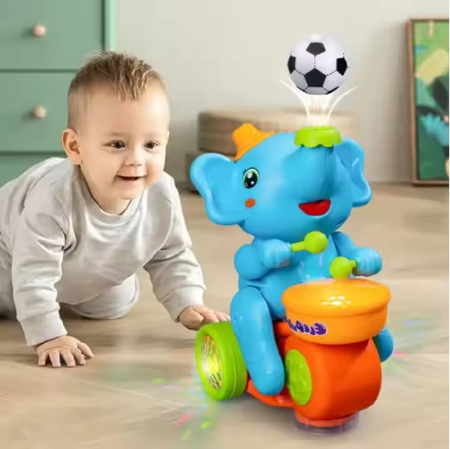Elefantul Tobosar Magic – Jucarie Electrica cu Muzica si Miscare pentru Copii 1–4 Ani [1]
