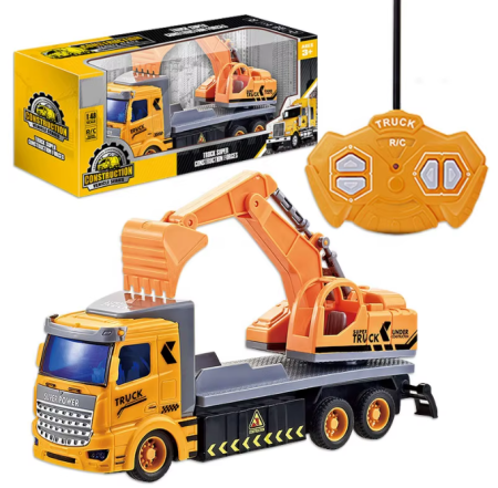 Jucarii educative - Excavator cu telecomandă pentru copii – joacă interactivă