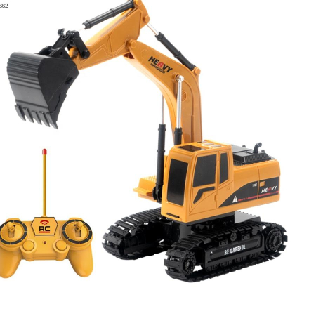 Jucarii educative - Excavator cu telecomandă, scară 1:24 – 6 funcții, lumini & sunete