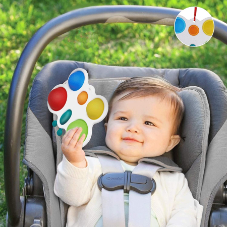 Fluturaș senzorial Pop It pentru motricitate bebe [2]