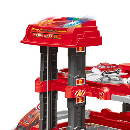 Garaj de Pompieri cu 4 Etaje si Masini de Jucarie - 3+ - OEM [2]