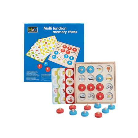 Joc asociere și memorie din lemn – Memory Chess | ZukiToys.ro [2]
