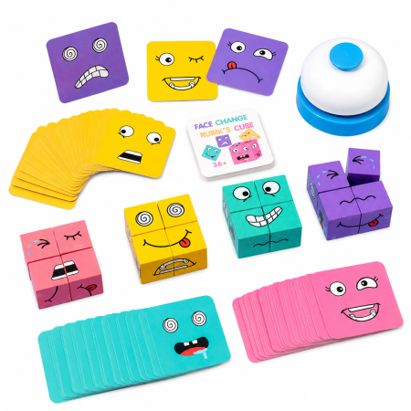 Joc cu Cuburi pentru Recunoașterea Emoțiilor – Puzzle cu Expresii Faciale [1]