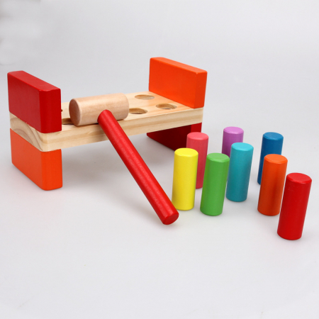 Joc Montessori cu ciocanel din lemn – motricitate si dexteritate [2]