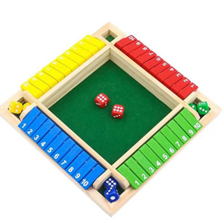 Toate Jucariile pentru Copii - Joc de societate din lemn – Shut the Box