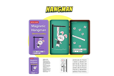 Joc magnetic ,, Spânzurătoarea " în cutie metalică pentru călătorii [3]