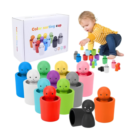Joc de sortare și asociere Montessori - 12 culori [4]