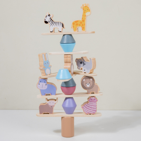 Joc echilibru stivuire animale din lemn – Animal Balance | ZukiToys.ro [2]