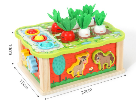Joc educativ 5 în 1 cu sortator animale și cules de morcovi [2]