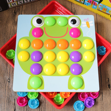 Joc Educativ cu Butoni si 12 Planșe de Joc – Creativitate și Motricitate 3+ [3]