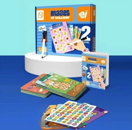 Joc educativ cu labirinturi – 25 de planșe reutilizabile [1]