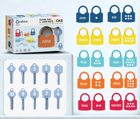 Joc educativ cu lacăte și chei pentru învățarea cifrelor [1]