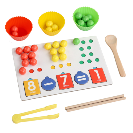 Jucarii Interactive & Sensoriale - Joc educativ de sortare și calcule matematice pentru copii