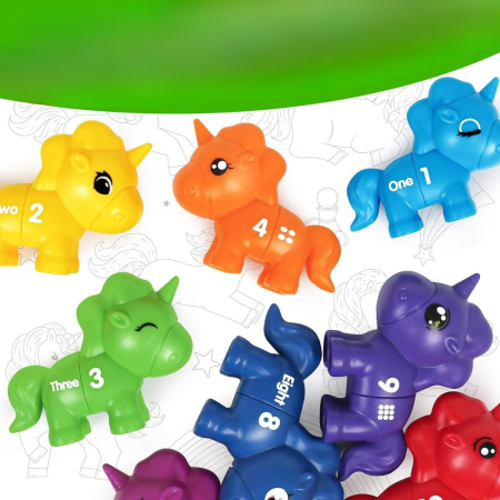 Joc Educativ Dinozauri si Numere – Potrivire si Numarare pentru Copii 18+ luni [1]