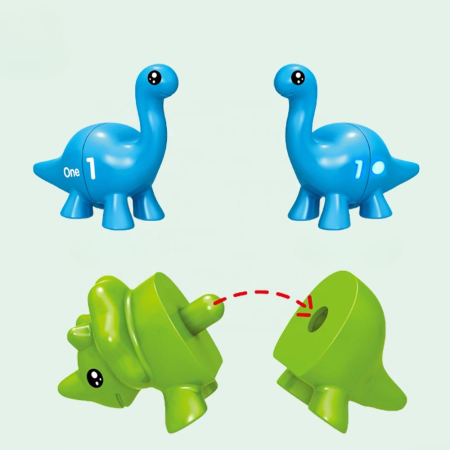 Joc Educativ Dinozauri si Numere – Potrivire si Numarare pentru Copii 18+ luni [2]