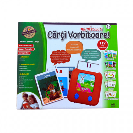 Toate Jucariile pentru Copii - Joc educativ electronic " Carti Vorbitoare Montessori " 3+