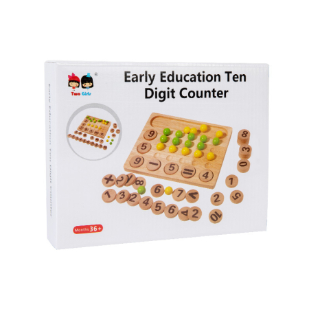 Joc educativ matematică – numărare cu bile și discuri cu cifre [4]