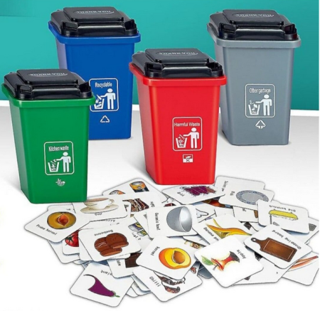 Joc educativ sortarea deșeurilor pe culori [2]