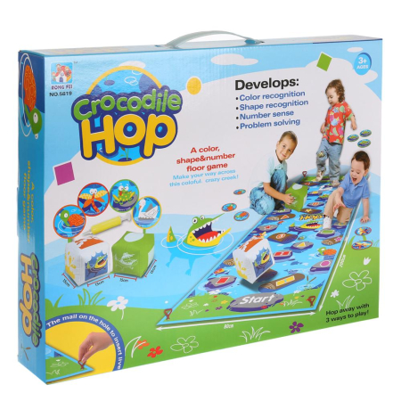 Joc interactiv Crocodile Jump pentru copii – set aruncare și prindere, joc de coordonare și îndemânare [1]