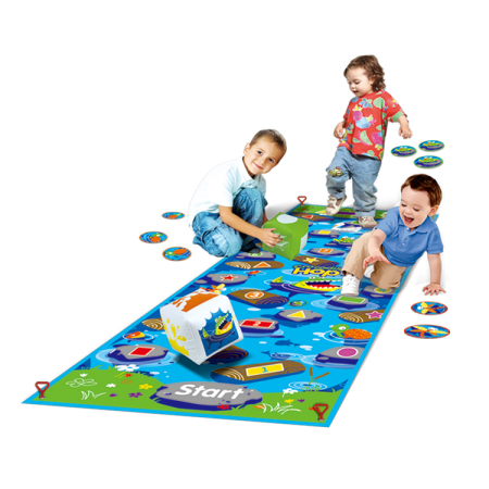 Cadouri dupa Buget - Joc interactiv Crocodile Jump pentru copii – set aruncare și prindere, joc de coordonare și îndemânare