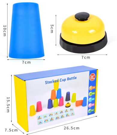 Joc interactiv Speed Cups Junior cu cupe colorate și clopoțel [3]
