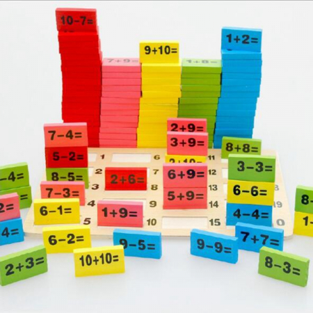 Joc lemn Matematica Domino Operațiuni aritmetice|ZukiToys.ro [1]