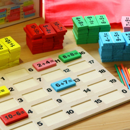 Joc lemn Matematica Domino Operațiuni aritmetice|ZukiToys.ro [3]