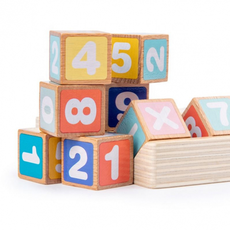 Joc matematica cu cartonase si cuburi din lemn – 3 ani+ [1]
