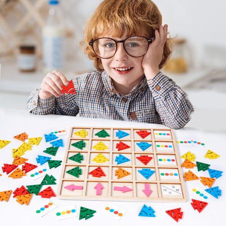 Joc Montessori Asocieri și Dezvoltare Cognitivă – Direcții & Culori | ZukiToys.ro [3]