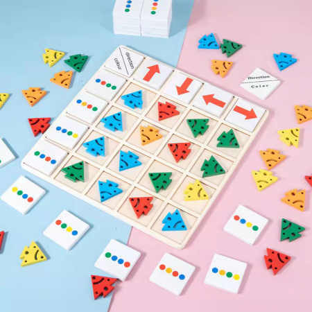 Joc Montessori Asocieri și Dezvoltare Cognitivă – Direcții & Culori | ZukiToys.ro [2]