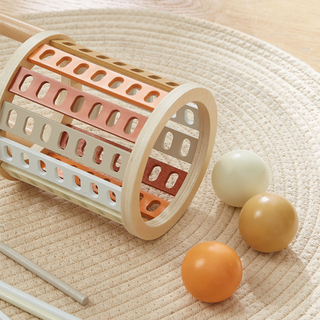 Joc Montessori de echilibru cu bile și bețe din lemn, joc de societate [5]