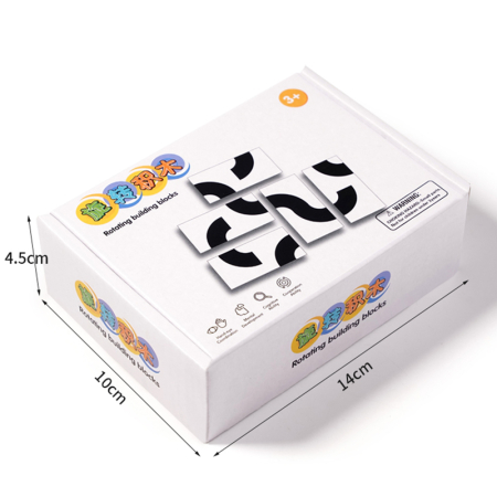 Joc Montessori - Potrivire și construcție cu blocuri rotative [4]