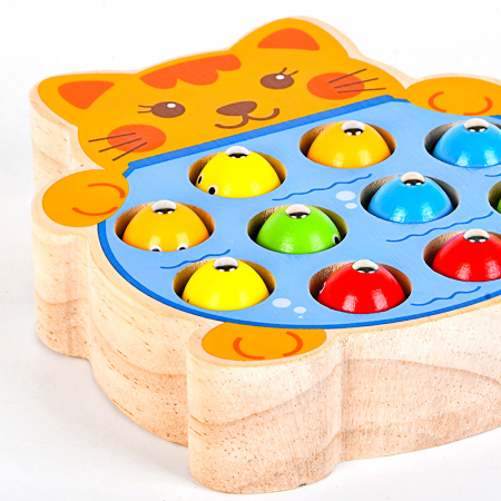 Joc pescuit din lemn – Pisicuta vesela | ZukiToys.ro [3]