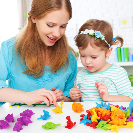 Joc Sortare Culori, Clasificare si Numărat – Dinozaurii (48 piese) [5]