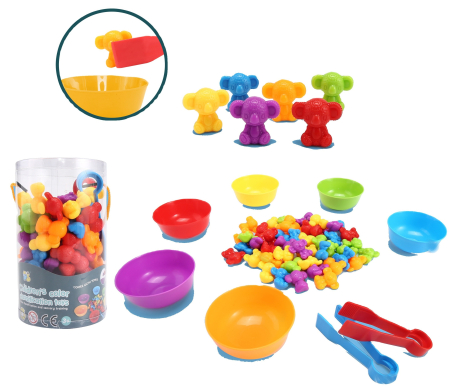 Cadouri dupa Buget - Joc Sortare Culori, Clasificare și Numărat – Ursuleții Koala (56 piese)