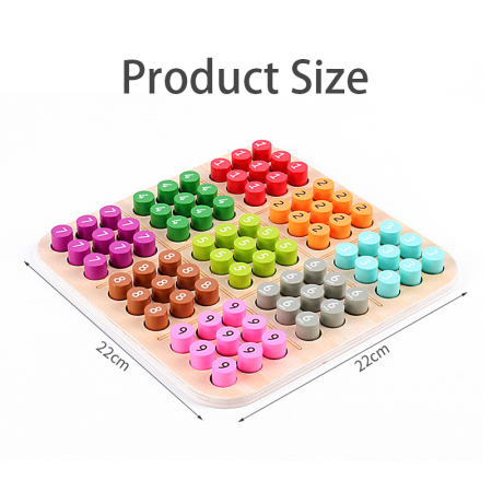 Joc Sudoku Montessori din lemn cu cifre colorate și carduri de provocare [4]