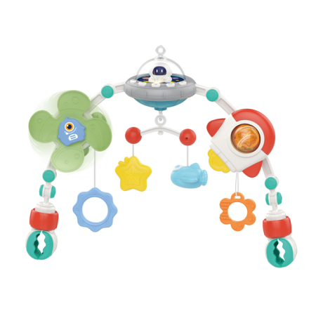 0–12 luni - Jucărie bebeluși Play Arch Huanger pentru pătuț sau cărucior - Nava Spatiala