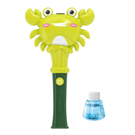Toate Jucariile pentru Copii - Jucarie Crab electric de făcut baloane de săpun cu lumină și sunete - ( verde )