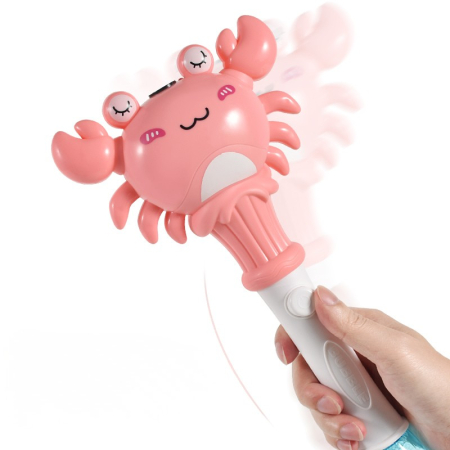 Jucarie Crab electric de făcut baloane de săpun cu lumină și sunete - ( roz ) [1]
